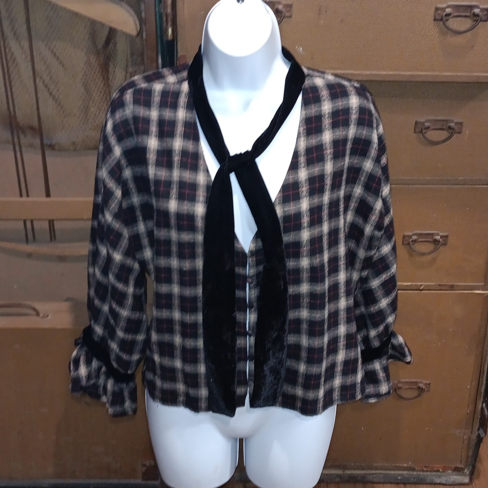 Pil Plaid Tunic. #5715 View 2